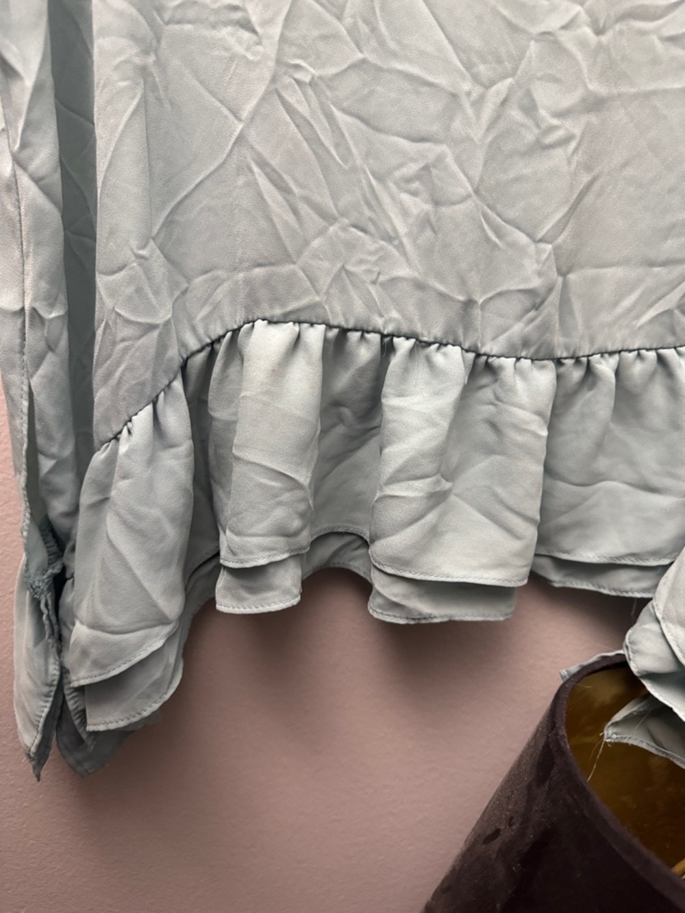 Wishlist Light Blue Ruffle-Hem Tunic Top - Picture 6 of 6